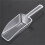 6 Piece Pallet Ice Scraper Shape Plastic Scoop - Transparent 9
