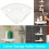 Corner Shower Shelf with NoDrill Installation, RustResistant Adhesive Bathroom Wall Organizer, White 2