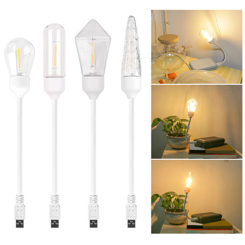 Flexible Gooseneck USB Plug in Night Light USB Reading Lamp-D 2