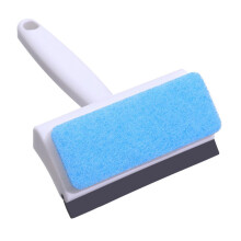 LIFKICH 4pcs Double Sided Window Cleaning Tool Kit 2 in 1 Squeegee with Sponge for Home Car Glass
