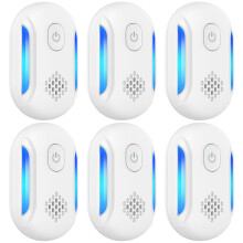 Ultrasonic Pest Repeller 6 Pack Plug In, Dual Mode Electronic Pest Control for Mice Insects Roaches Spiders