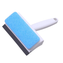 4pcs 2 in 1 Dual Sided Window Cleaning Tool Squeegee with Sponge for Car and Bathroom