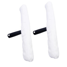 Window Cleaning Squeegee with Microfiber Cloth, Scratch‑ Deep Cleaning, Drill‑Compatible Design