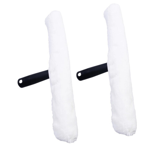 Window Cleaning Squeegee with Microfiber Cloth, Scratch‑ Deep Cleaning, Drill‑Compatible Design