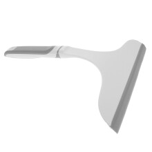 Shower Glass Door Squeegee with Ergonomic Curved Handle, Streak Silicone Scraper for Bathroom Mirrors and Windows