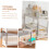 Double Layer Bathroom Organizer Shelf with  Load Capacity Space Saving Rack for Kitchen and Bathroom 2