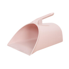 Pink Handheld Dustpan with Ergonomic Grip, Lightweight Durable Scoop for Kitchen and Household Cleaning