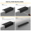 10 Pack Black Cabinet Pulls 3 Inch Hole Centers Aluminum Drawer Handles with Durable Solid Cast Design 5