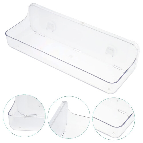 Bathroom Wall Mounted Shelf No Drill Adhesive Organizer Rack Space Saving Multi Use Storage for Bathroom 2