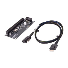 SFF-8612 zu PCIe X4 X16 Adapterkarte für GPU mit 12 V Gleichstromversorgung, PCIe 4.0/3.0 SSF-8611 Kabel