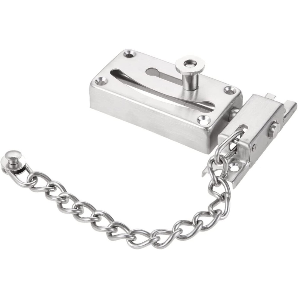 Heavy Duty Stainless Steel Door Latch With Antitheft Chain, Slide Bolt Lock For Gate And Cabinet 9073542955740