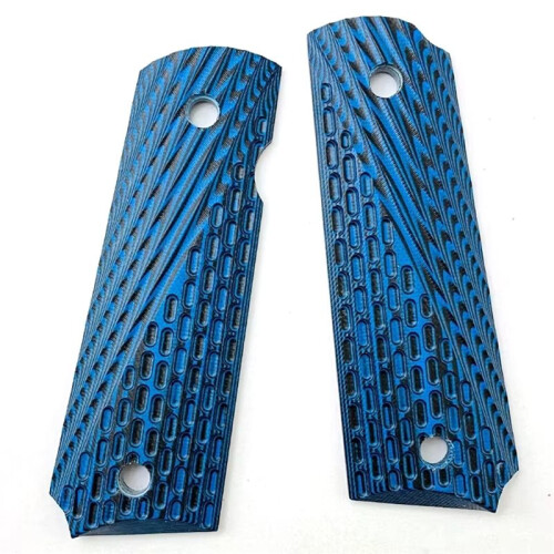 1 Pair G10 Composite Material 1911 Grips Handle Capsule Pattern Patches Shank Scales DIY Making Modify Accessories C