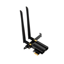 Karta Sieciowa PCI-E WiFi7 5.4 PCIE, 6338 Mb/S, Trójzakresowa, 2,4 GHz/5 GHz, do Komputerów Stacjonarnych z Systemem do Windows 11