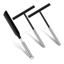 Espátula de Aço Inoxidável para Panquecas Francesas, Ferramenta para Espalhar Massa, 2 Peças, 1 Espátula para Cozinha