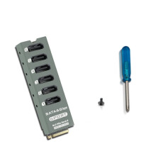 M2 M-EKY PCIE3.0 to SATA6G 6 Port Expansion Card M.2 to 3.0 Expansion Card Network Storage Hard Disk Expansion