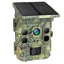 Solar Game Camera 4K with WiFi , Waterproof Trail Camera with Night Vision,Solar Panel for Wildlife Monitoring
