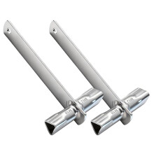 2 Pcs Double-Headed Triangular Keys M10/M12 For Bollards, Barrier Posts And Guardrail Posts With Triangular Locks