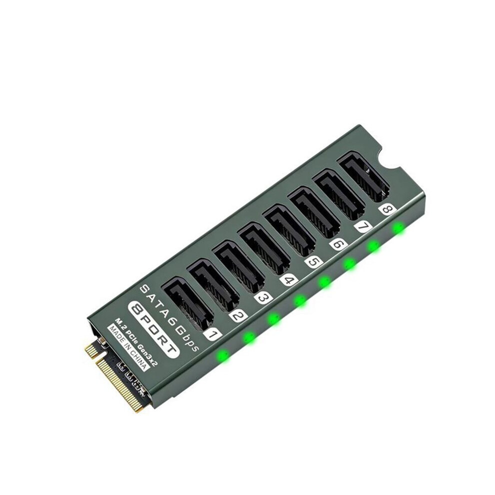 8 Port 3.0 Expansion Card For M.2 Pcie Slots High-Speed 6Gbps Controller For Data Centers And Workstations 6033339432796