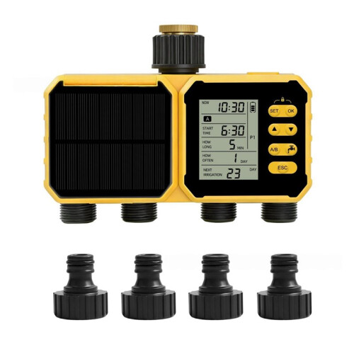 Solar Irrigation Timer  APP Control Automatic Irrigation System Outdoor Water Timer Garden Watering Tool Imperial