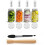 Kit de Fermentation pour Bocal Mason à Large Ouverture, Kit pour Cornichons/Choucroute avec 4 Poids de Fermentation en Verre 1