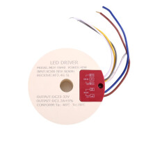40W Circular Dual-Color LED Power Supply with Wide Voltage Range and Parallel Constant Current LED Driver 2.4G