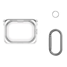Transparent Earphone Case for  Ear (A) Shockproof Protective Cover Keychain Anti-Scratch Headphone Box Skin Case