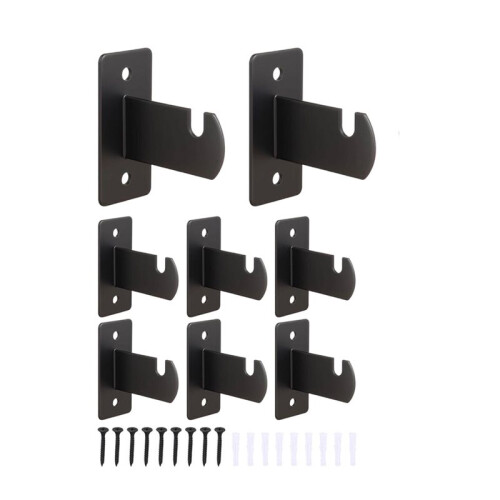 12 Pcs Gridwall Mount Brackets, Metal Grid Wall Panel Display Hooks with Screws, Space Saving Grid Hangers 1
