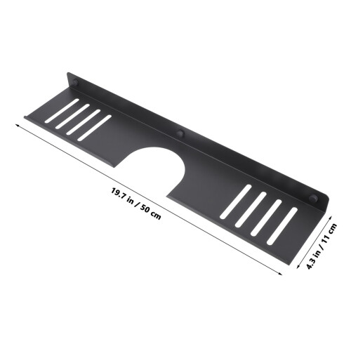 Bathroom Wall Shelf No Drill Organizer Over Sink Storage Rack Wall Mounted Space Saving Design 2