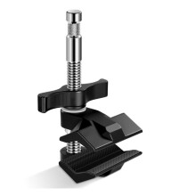 End Jaw Grip with 5/8" Stud Heavy Duty Steel Shaft End Pipe Grip Clamp with Adjustable Aluminum