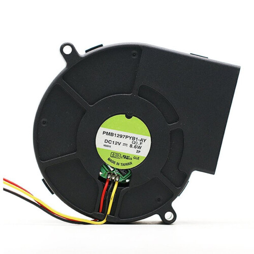 PMB1297PYB1-AY 2.F.GN Högpresterande Serverfläkt,  12V 8.6W