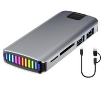 M.2 Expansion Dock NVMe HUB External Hard Drive Enclosure 10Gbps SSD Case for M2 Solid State Drive