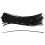 2000 X Thin Black Cable Tidy Ties Zip Ties Cord Strap Wrap 200mm X 3mm 3