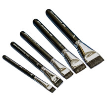5 Pinceles Profesionales de Laca Urushi Artsecret, Pinceles de Pelo Corto Natural Hechos A Mano para Lacado, Herramientas para Pintura Al Óleo