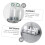 Bathroom Corner Shelf Set, Rustproof Wall Mounted Shower Organizer with SpaceSaving Drainage Design 5