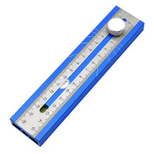 Multi-Angle Scriber Marking Tool with Bubble Level, Magnetic Aluminum Alloy Angle Finder for Woodworking