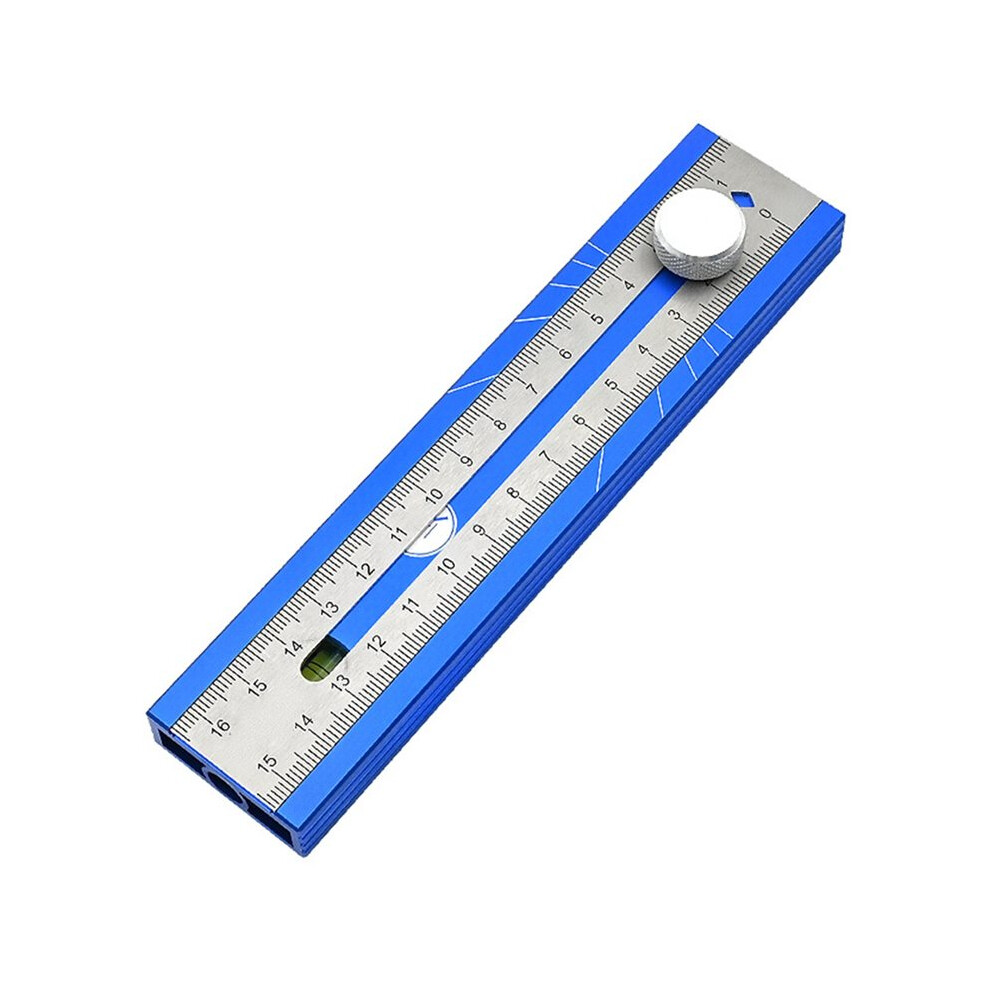 Multi-Angle Scriber Marking Tool With Bubble Level, Magnetic Aluminum Alloy Angle Finder For Woodworking 4711177210371