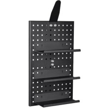 Pegboard Display Bike Gear Storage Aluminum Alloy Organization Bike Gear Storage for Garage Workshop Room Kitchen Desk
