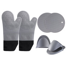 Silicone Dining Table Heat Insulation Mat Hand Clip Set, Round and Square Honeycomb Mat, Drainable Silicone Mat