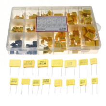 275V Safety Capacitor Assortment Kit 150pcs Capacitors Set 102-105 1nF-1uF for Power Supply Repair DIY Electronics