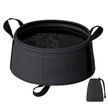 Outdoor Camping Equipment 8.5L Portable Folding Water Basin Foot Wash Basin Beach Portable Water Storage Bag