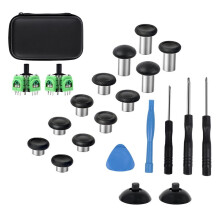 Reparaturset für PS5-/für -/Pro-Controller-Joysticks: TMR-Ohm-Potentiometer-Ersatz-Joystick und Joystick-Kappen-Set