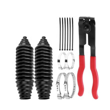Car Inner Tie Rod Boot Kit with Boot Clamp Pliers,Car Rack and Pinion Boots Keeps Steering Parts Includes Ties/Clamps