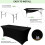4FT Elastic Table Cover Cocktail Table Cover Conference Wedding Banquet Rectangular Table Cover Elastic Tablecloth 8