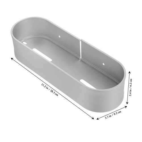 Wall Mounted Bathroom Shelf Aluminum Storage Rack Drill Easy Install SpaceSaving Organizer 1