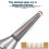 TCT Grooving Cutter Carpentry Milling Cutter Precise V-Shaped Round Bottom Grooving Tool Precise Grooving Capability 1/2 6