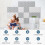 Polyester Fiber Soundproof Panels with Honeycombs Design-Grey 2