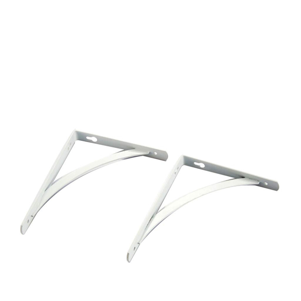 Heavy Duty Folding Shelf Bracket 200X150mm White, 100Kg Load Wall Mounted Foldable Support 2 Pack 9330225286288