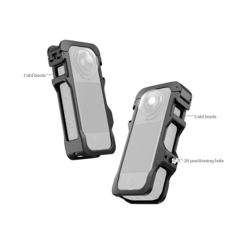 Expansion Frame Cage for  X4 Air Action Camera Protective Frame with Cold Shoe 1/4" Screw, Action Camera Frame 2