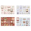 Scrapbook Sticker Retro Knitted Patterned Paper Sticker for-4 2