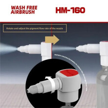 Modulares Airbrush-Set mit Waschfunktion für Gundam-Modellbau, Werkzeugset, Airbrush-Spray für DIY-Bastelarbeiten, HM-160 Modellfarben-Werkzeuge